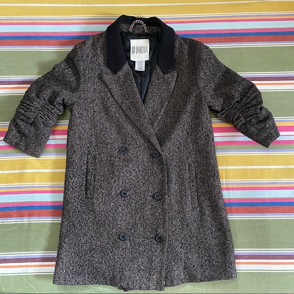 BB Dakota Jackets & Blazers - BB Dakota Wool Blazer Scrunch Sleeve
